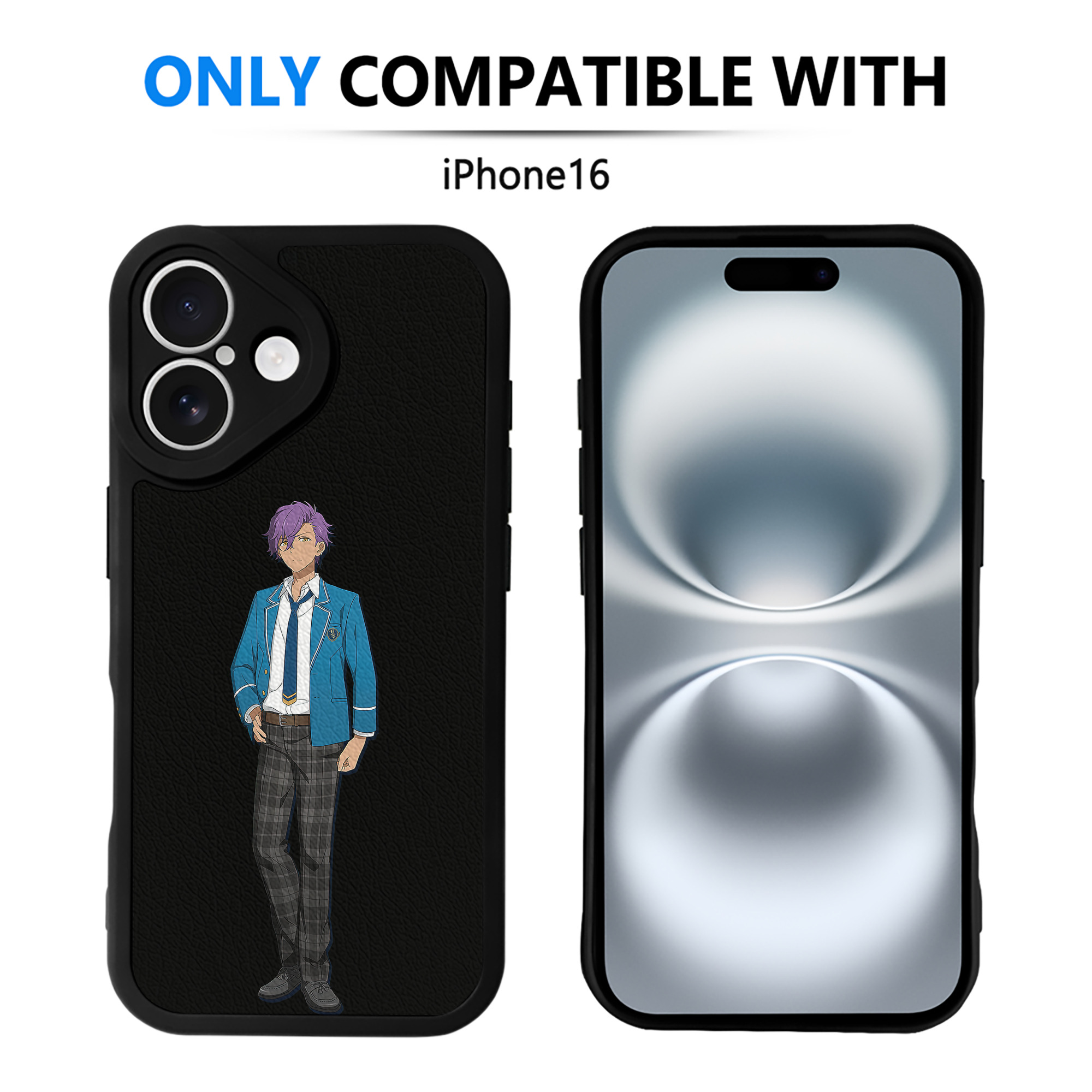 （画像用） あんさんぶるスターズ! Ensemble Stars 【iPhone 16シリーズ対応】シリコンスマホケース（レザー調） 材質：シリコン
